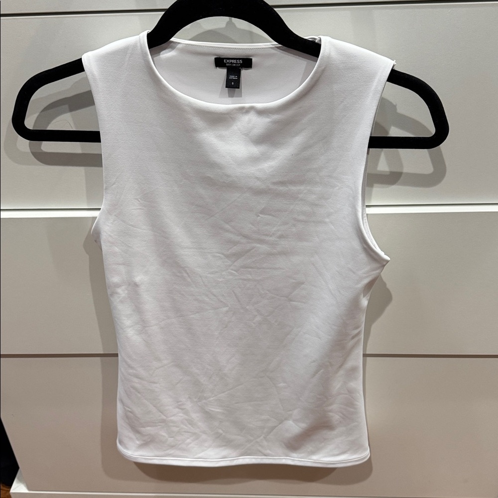 Express Classic White compression Tank Top